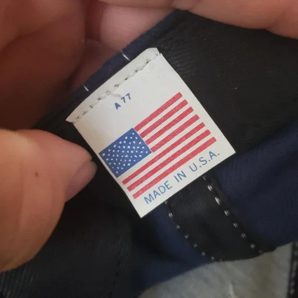 KIIS FM 102.7 Hat Cap Snap Back Navy Blue Embroidered Radio Mens Made in USA - Picture 5 of 7